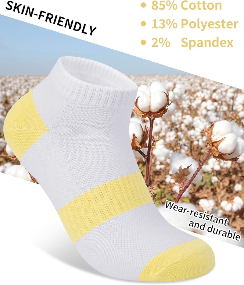 Darller 6 Pairs Ankle Socks for Women - Lightweight Low Cut No Show Casual Cotton Socks Breathable - Image 4